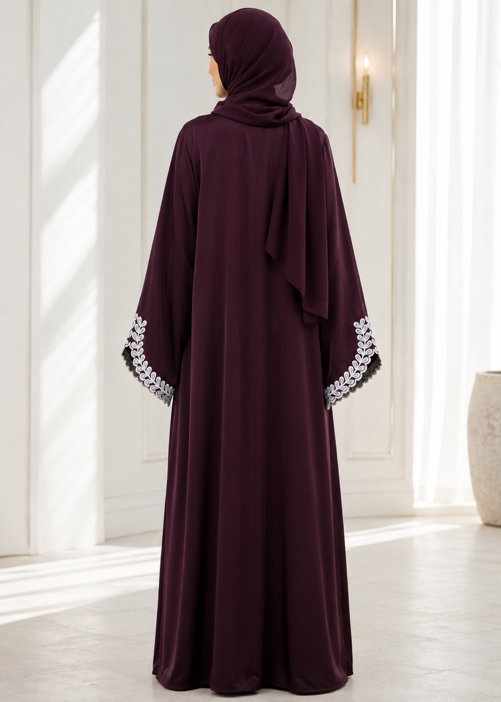 Maroon Paradise New Design Abaya