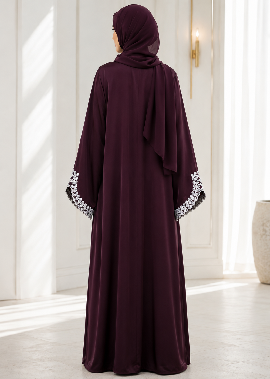 Maroon Paradise New Design Abaya