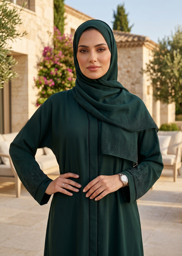 Ayleen Green New Design Abaya