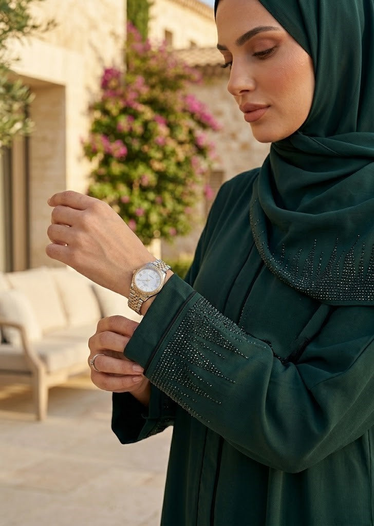 Ayleen Green New Design Abaya