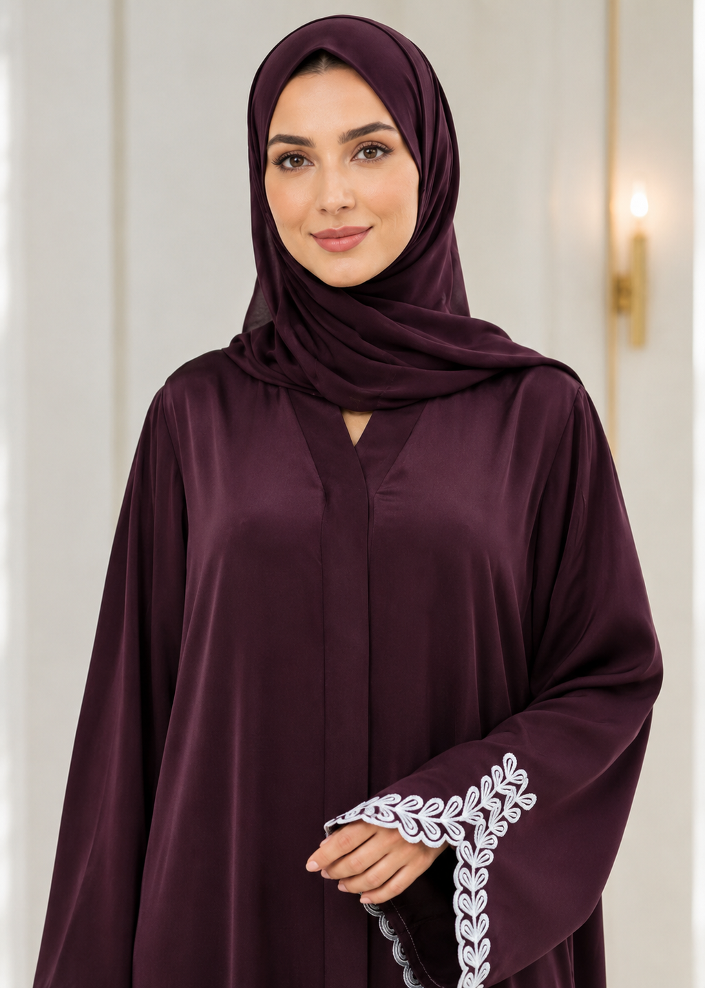 Maroon Paradise New Design Abaya