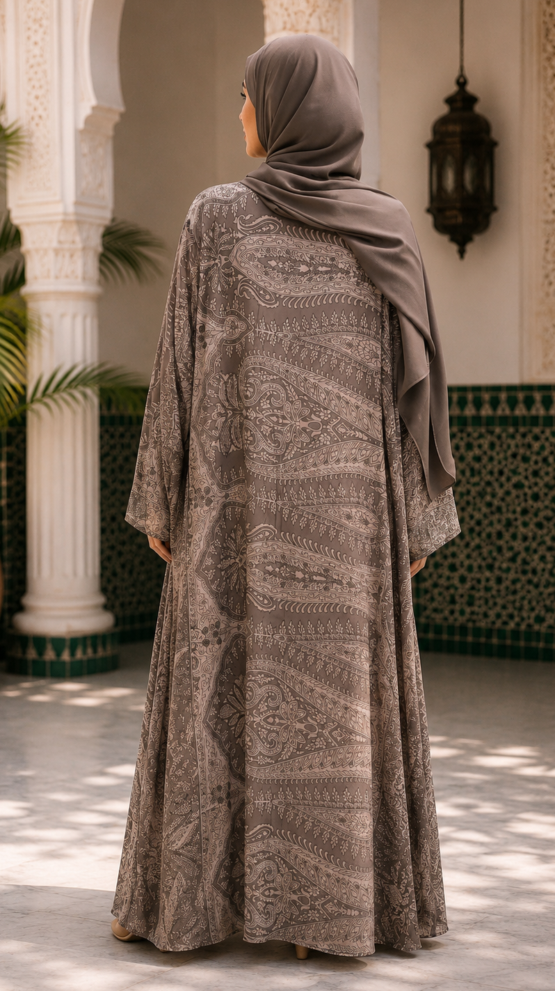 Gulnaar Beige New Design Abaya
