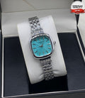 Luxury Turquoise Dial Women's Watch – Elegant Silver Bracelet Edition