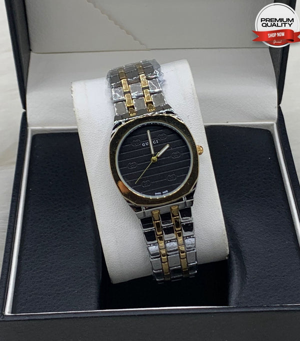 Stylish Women’s Watch – Two Tone Stainless Steel Strap,Elegant Wrist Watch