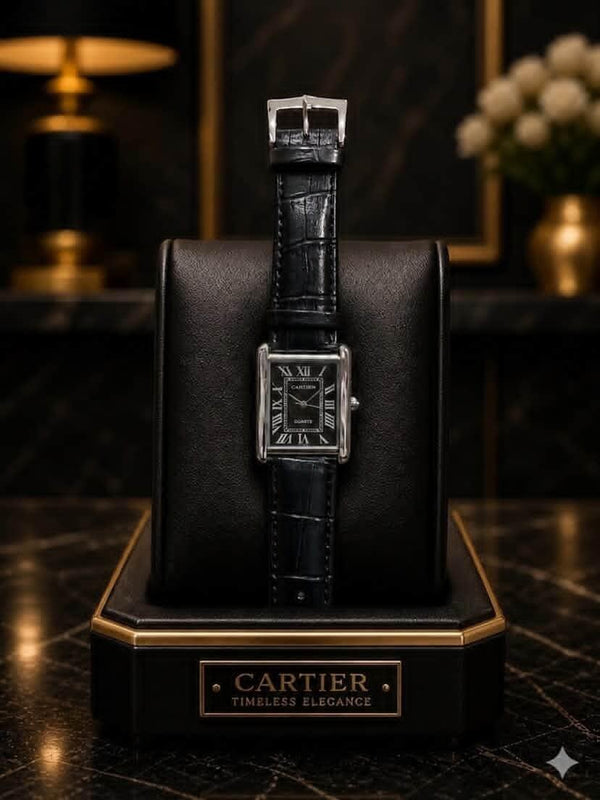 Timeless Square Leather Watch – Luxury Classic Analog Watch for Men & Women MASTER COPY