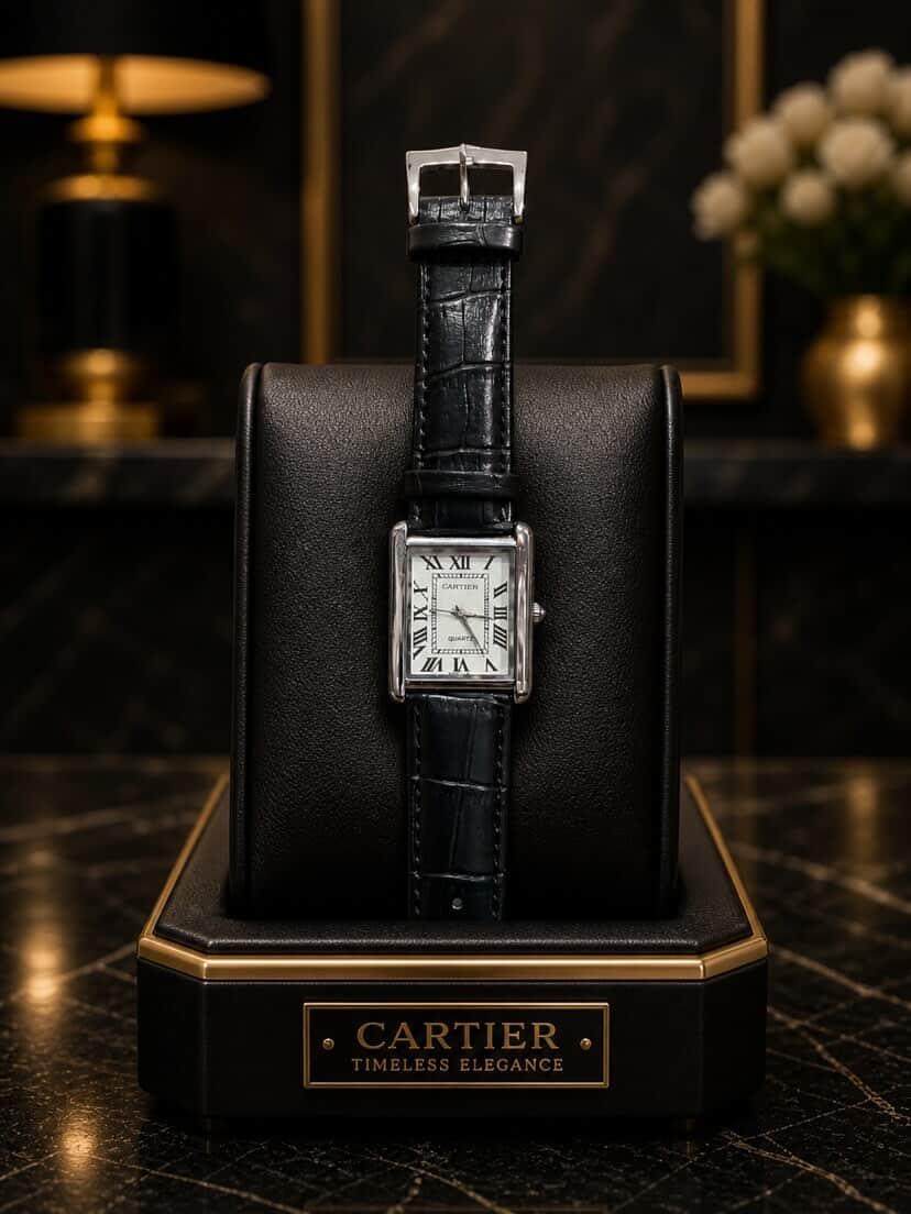 Timeless Square Leather Watch – Luxury Classic Analog Watch for Men & Women MASTER COPY