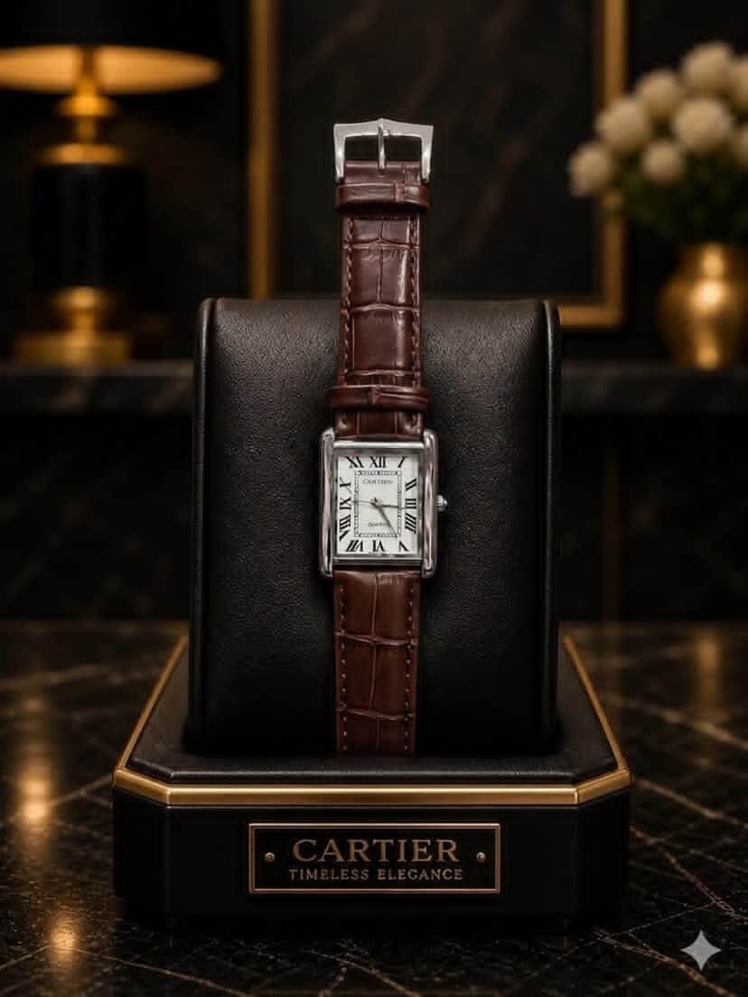 Timeless Square Leather Watch – Luxury Classic Analog Watch for Men & Women MASTER COPY