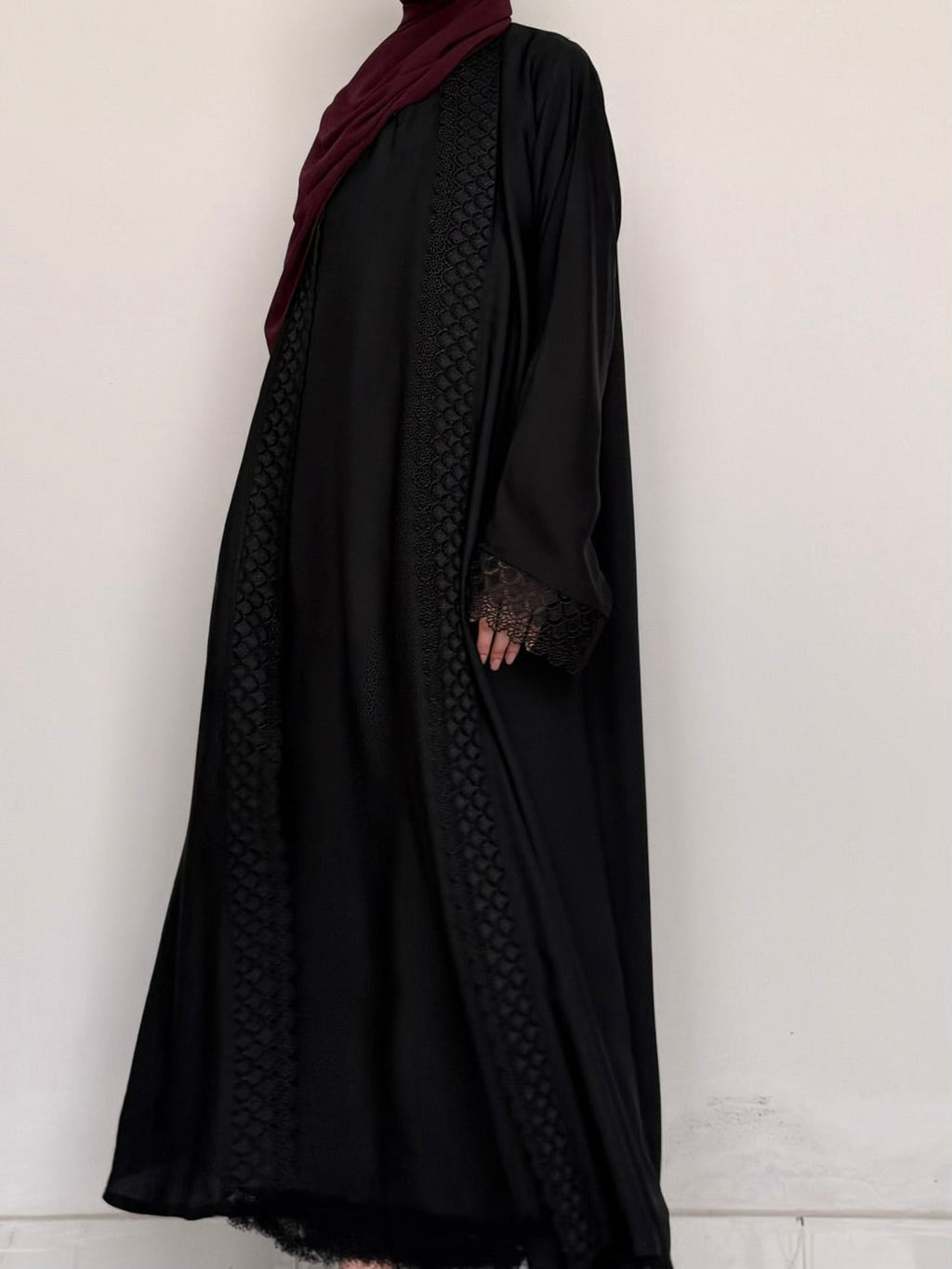 The Intricate Lace Abaya Set