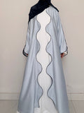 Textured Scallop Coat - Sky