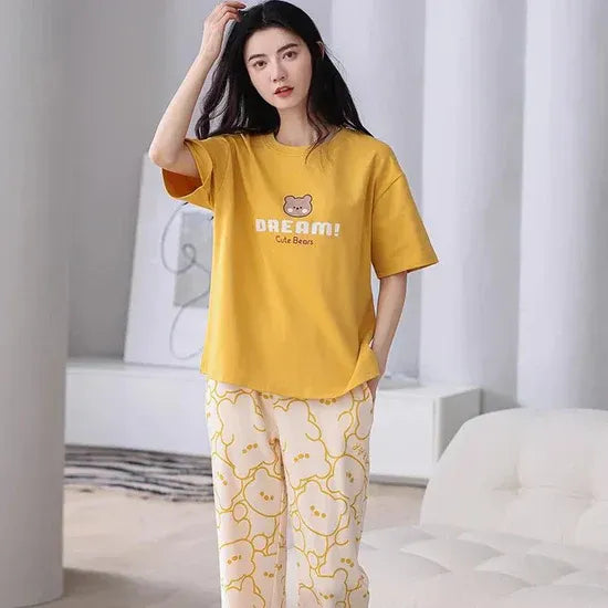Dream Bear Printed Night Suit