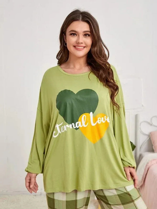 Eternal Love Printed Night Suit for Women