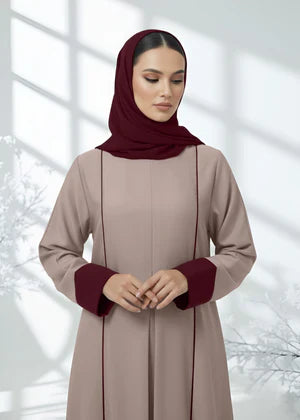 Beige Blossom New Design Abaya