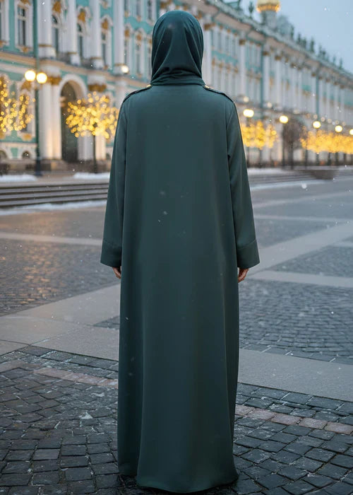 Salwah Green New Design Abaya