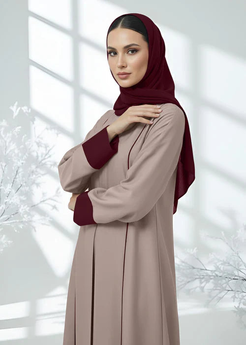 Beige Blossom New Design Abaya